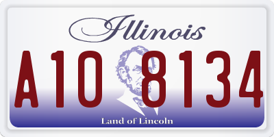 IL license plate A108134