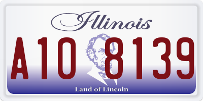 IL license plate A108139