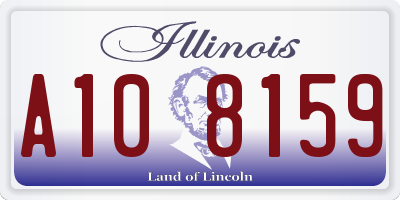 IL license plate A108159