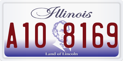 IL license plate A108169