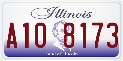 IL license plate A108173