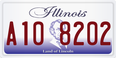 IL license plate A108202