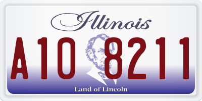 IL license plate A108211