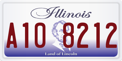 IL license plate A108212