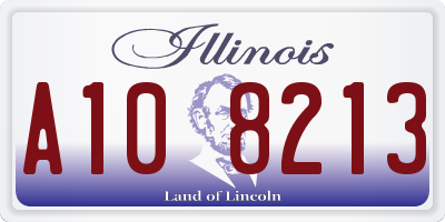 IL license plate A108213