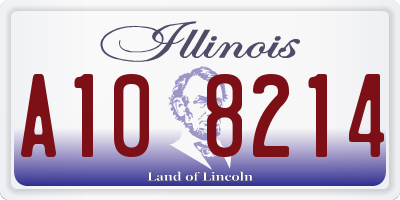 IL license plate A108214
