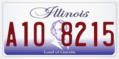 IL license plate A108215
