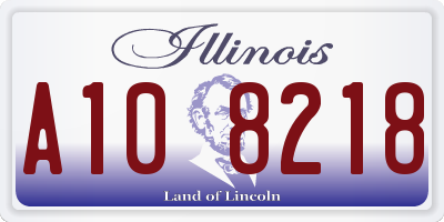 IL license plate A108218