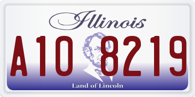 IL license plate A108219