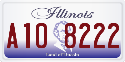 IL license plate A108222