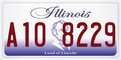 IL license plate A108229