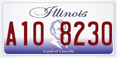 IL license plate A108230
