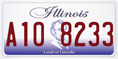 IL license plate A108233