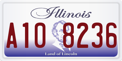 IL license plate A108236