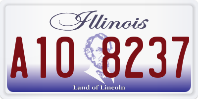 IL license plate A108237