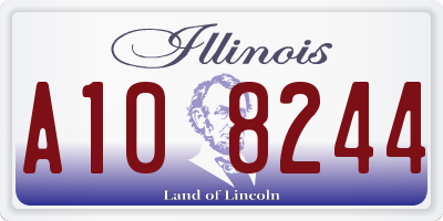 IL license plate A108244