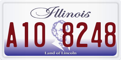 IL license plate A108248