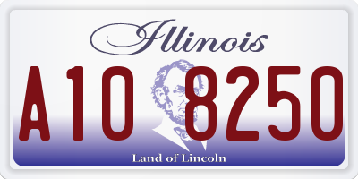 IL license plate A108250