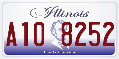 IL license plate A108252