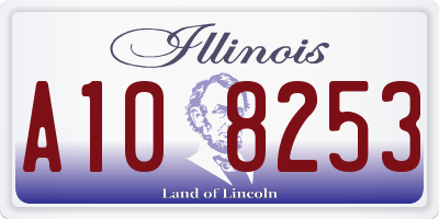 IL license plate A108253