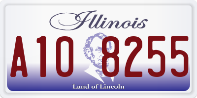IL license plate A108255