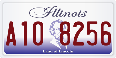 IL license plate A108256