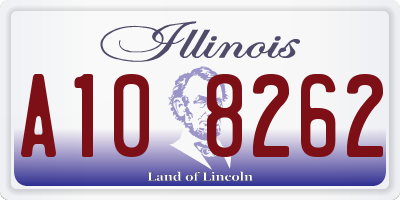 IL license plate A108262