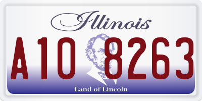 IL license plate A108263