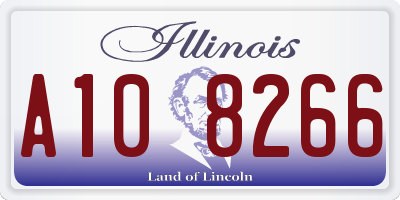 IL license plate A108266