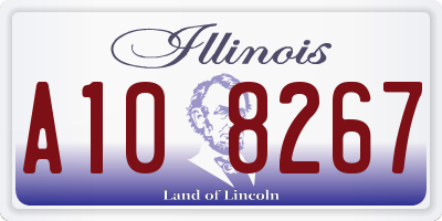 IL license plate A108267