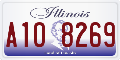 IL license plate A108269