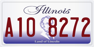 IL license plate A108272