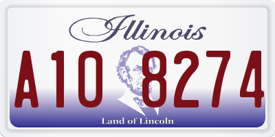IL license plate A108274