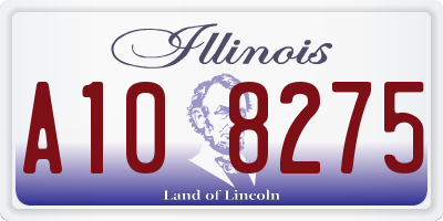 IL license plate A108275
