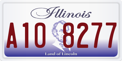 IL license plate A108277