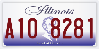IL license plate A108281