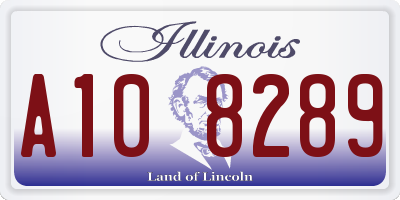 IL license plate A108289