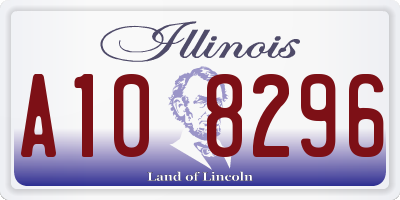 IL license plate A108296