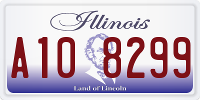 IL license plate A108299