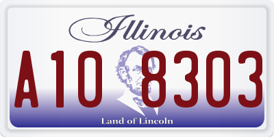IL license plate A108303