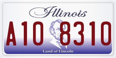 IL license plate A108310