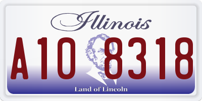 IL license plate A108318