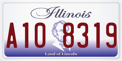 IL license plate A108319