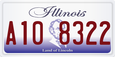 IL license plate A108322