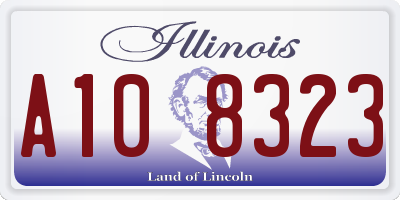 IL license plate A108323