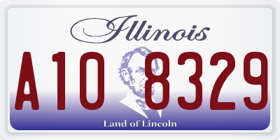 IL license plate A108329
