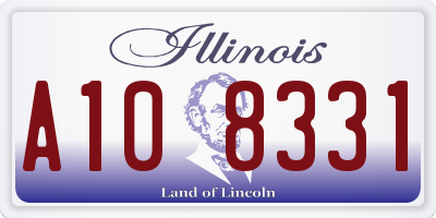 IL license plate A108331