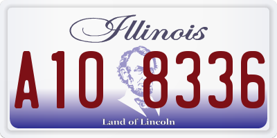 IL license plate A108336