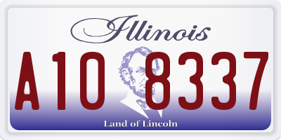 IL license plate A108337
