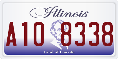 IL license plate A108338